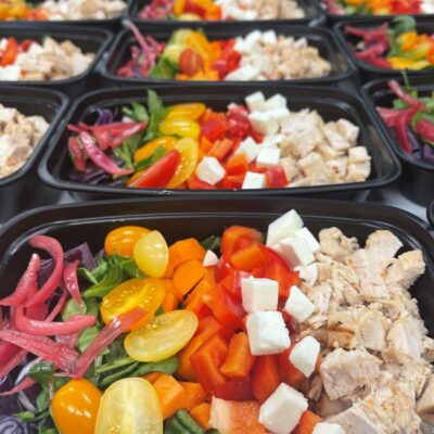 Italian Chopped Rainbow Chicken Salad