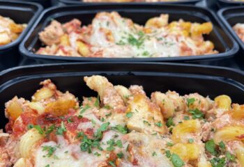 Ricotta Chicken Cavatappi Bake