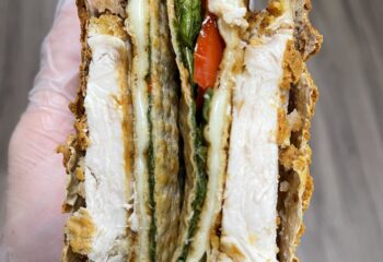Balsamic Chicken and Mozzarella Sandwich Pocket