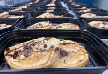 Banana Chocolate Chip Protein Pancakes