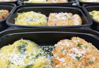 Chicken Cutlet with Garlic Mozzarella Spaghetti Squash