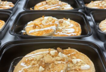 White Chocolate Macadamia Nut Protein Pancakes