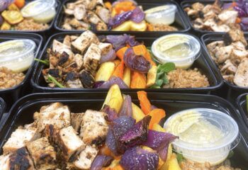 Chicken Farro and Root Veggie Bowl
