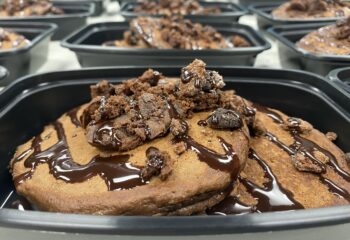 Brownie Bites Protein Pancakes
