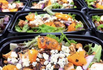 Peach and Honey Dijon Chicken Salad