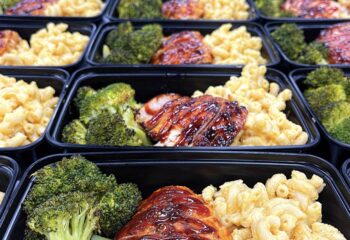 BBQ Chicken with Cauliflower Mac and Cheese