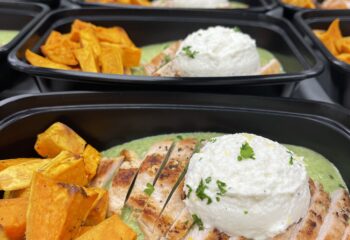 Lemon Ricotta Chicken with Broccoli Pesto Puree