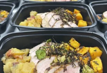 Herb Pork Tenderloin with Apple Bacon Compote