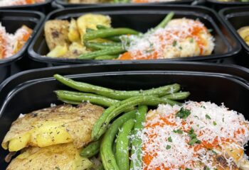 Red Pepper Chicken with Garlicky Smashed Potatoes