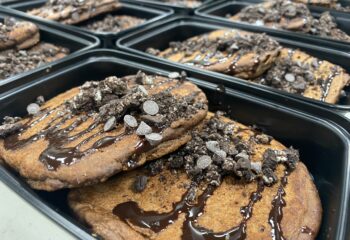 Triple Chocolate Protein Pancakes