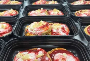 White Chocolate Raspberry Protein Pancakes