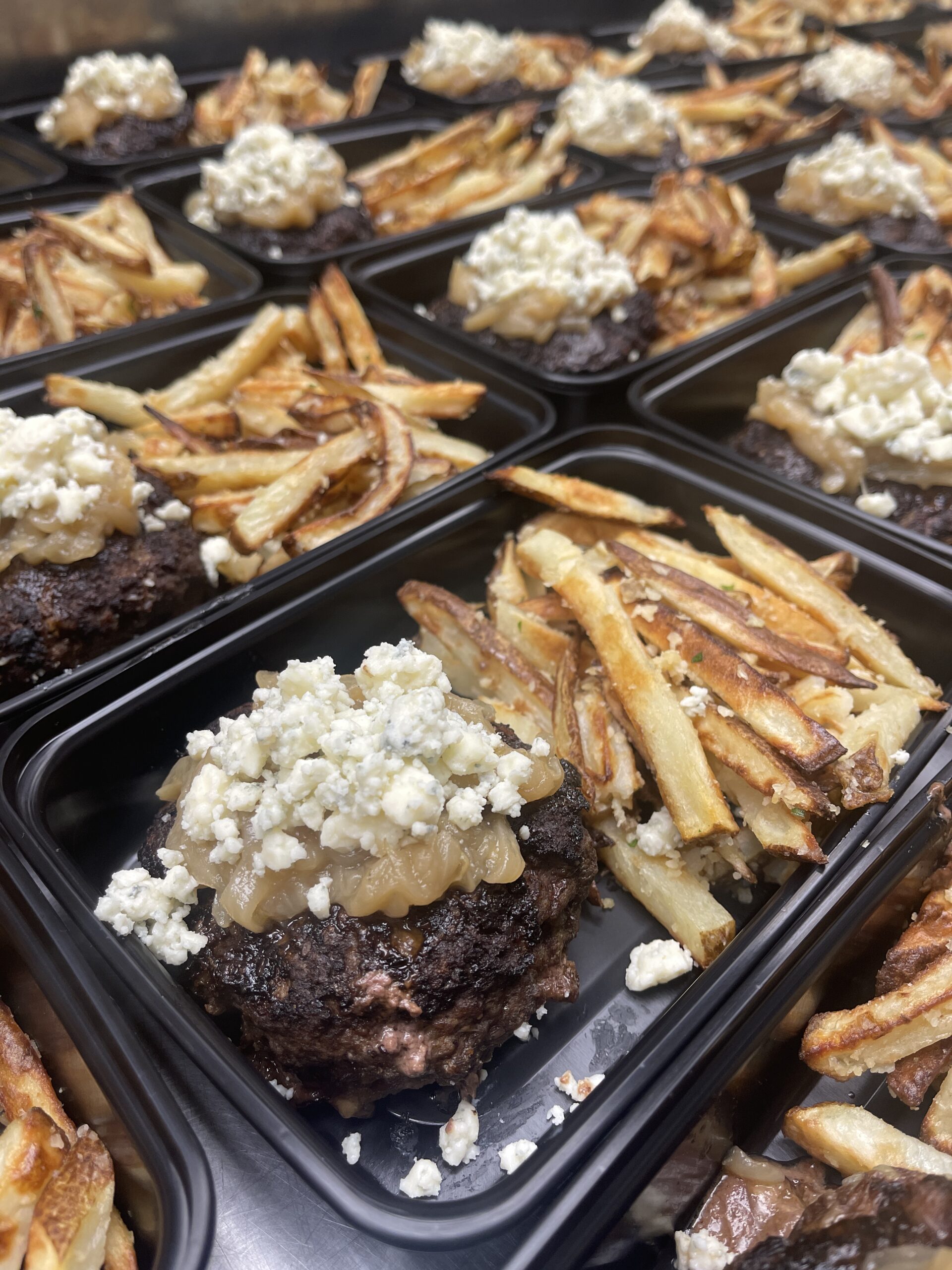 Naked Gorgonzola Beef Burger