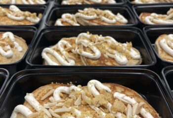 Toasted Almond Protein Pancakes